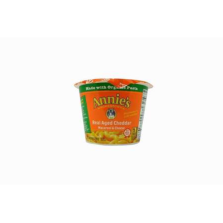 ANNIES Annie's Real Aged Cheddar Macaroni & Cheese Pasta 2.01 oz. Cup, PK12 13562-00058